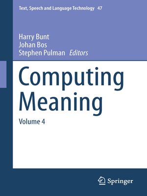 cover image of Computing Meaning